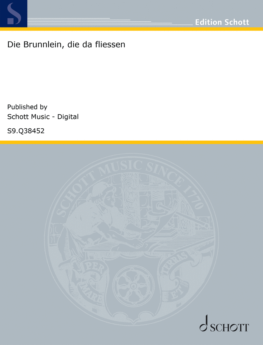 Die Brünnlein, die da fließen 4-Part scores gallery preview page 1