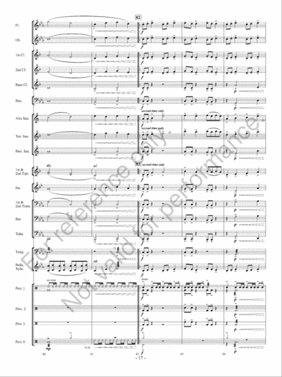 Ancient Conquest Concert Band scores gallery preview page 18