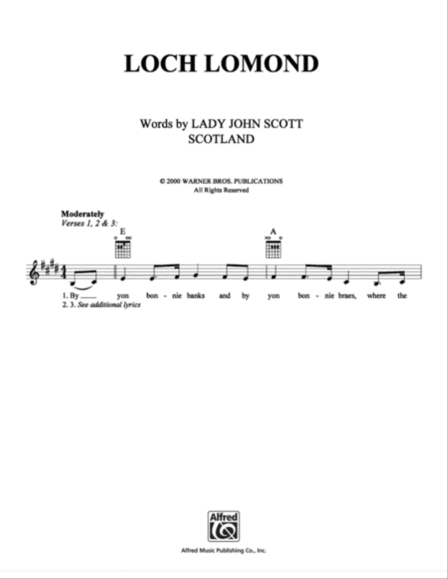 Loch Lomond School and Community scores gallery preview page 1