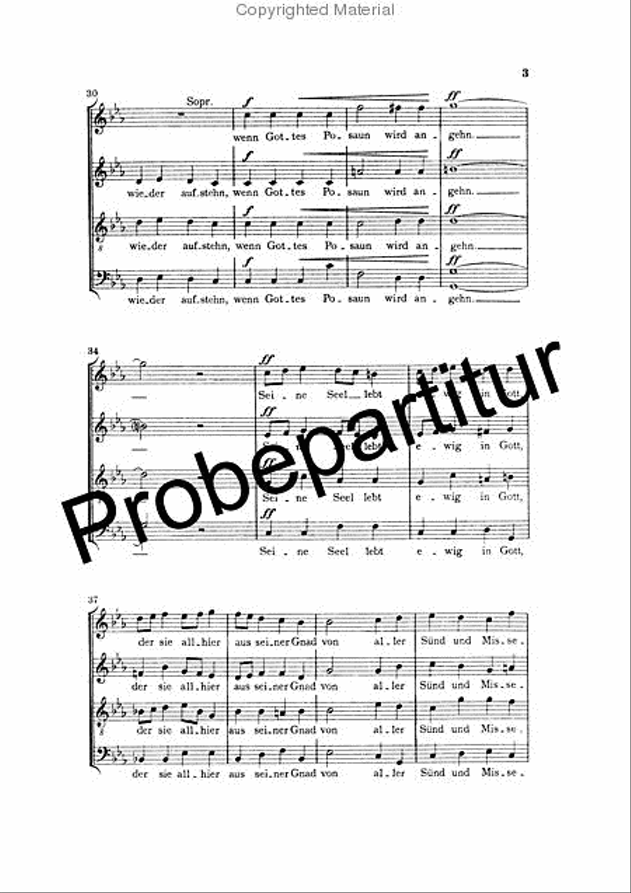 Begräbnisgesang Op. 13 Choir scores gallery preview page 4