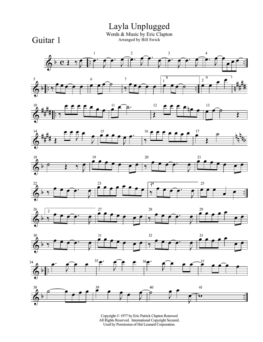 Layla Guitar Ensemble scores gallery preview page 5