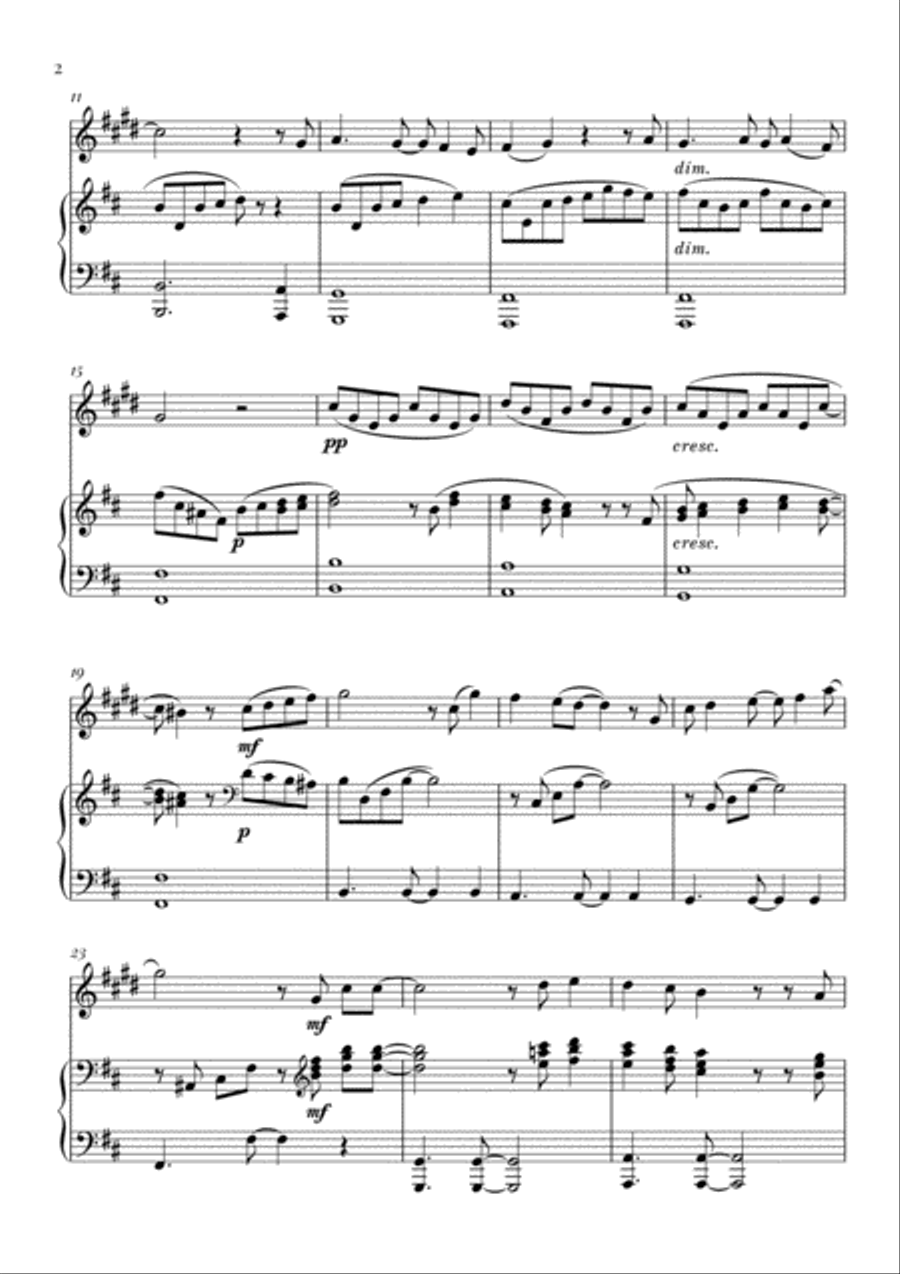 Mary, Did You Know? Trumpet Solo scores gallery preview page 2
