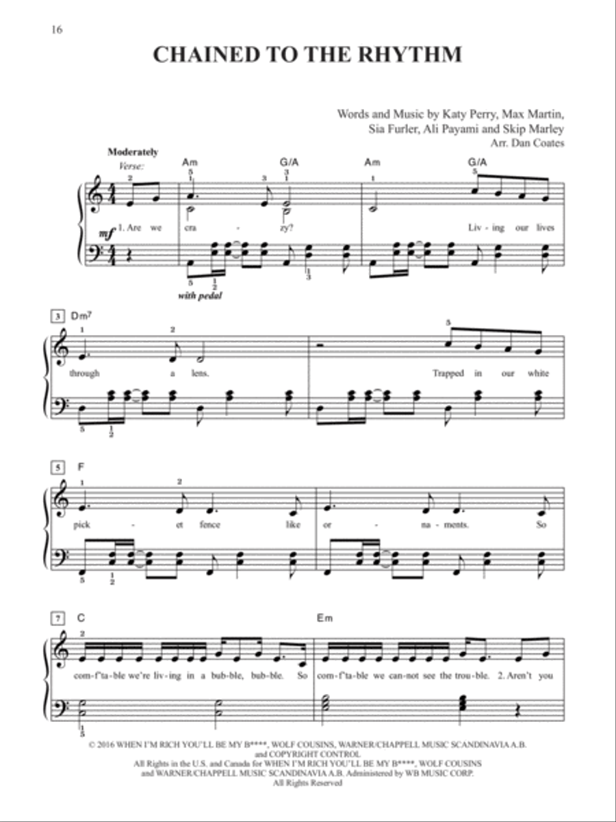 2017 Greatest Pop & Movie Hits Easy Piano scores gallery preview page 6
