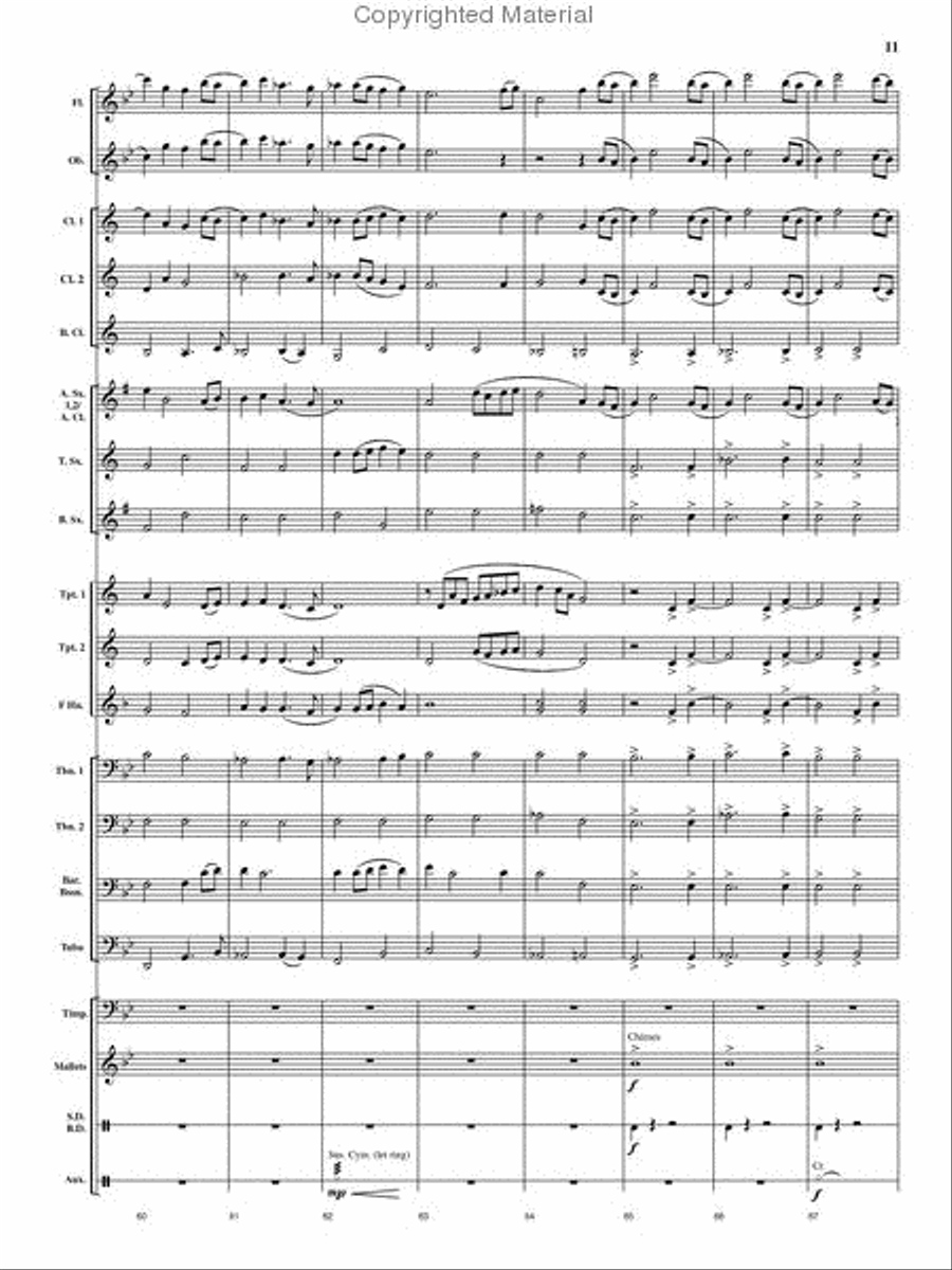 Cedar Creek Sketches Cedar Creek Sketches Concert Band scores gallery preview page 10