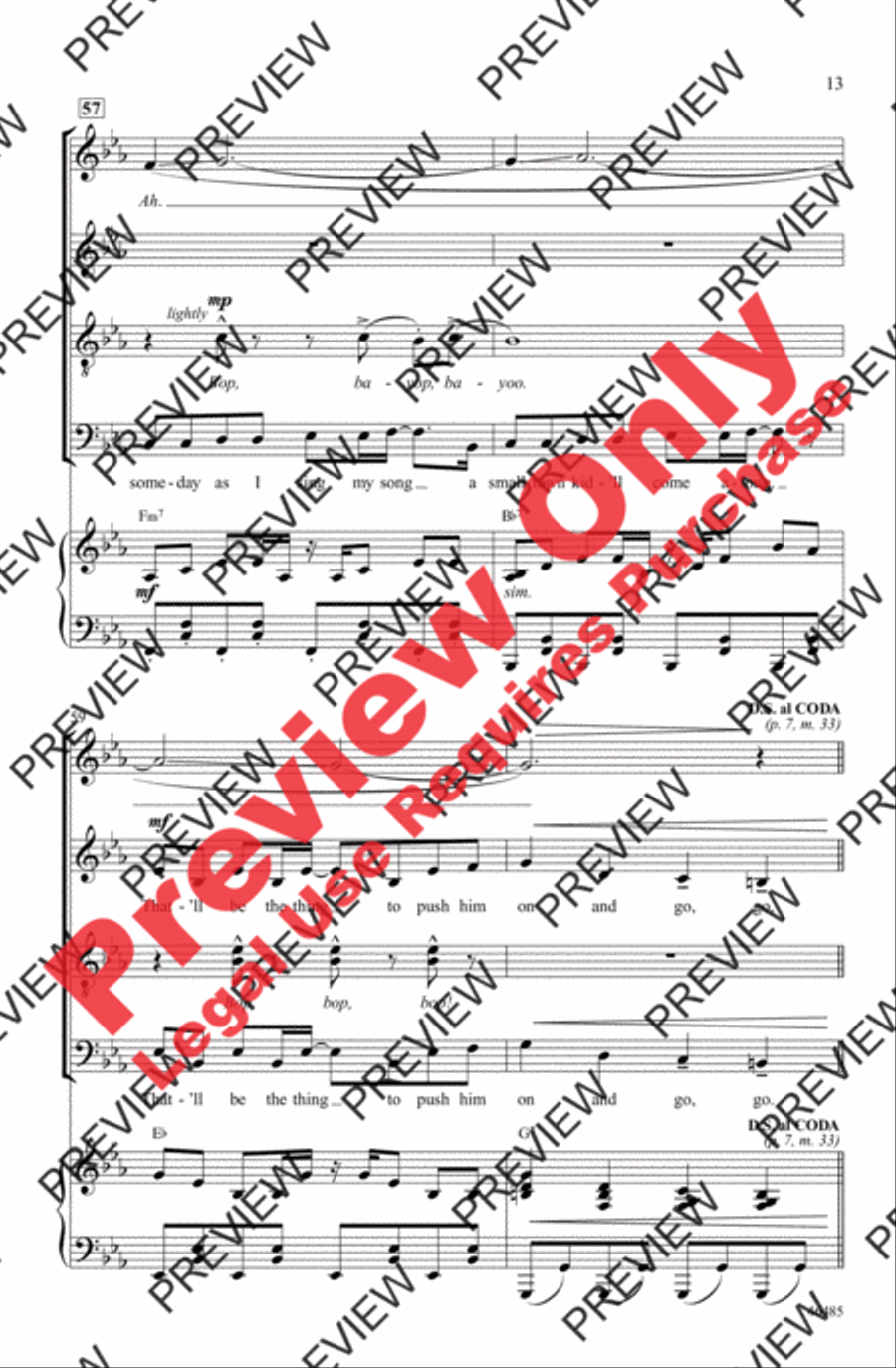 Another Day of Sun 4-Part scores gallery preview page 13
