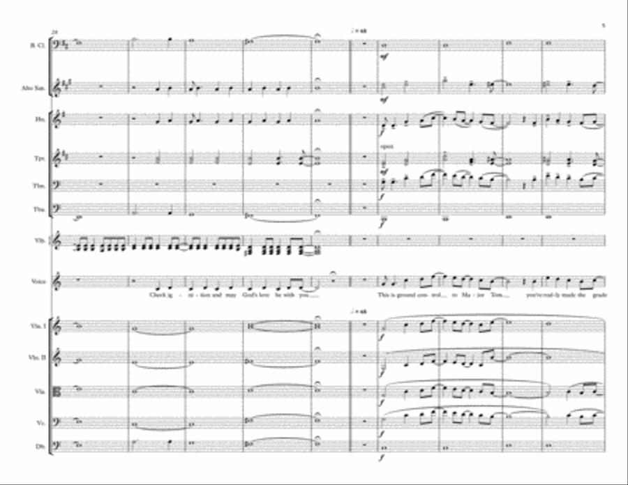Space Oddity Large Ensemble scores gallery preview page 5