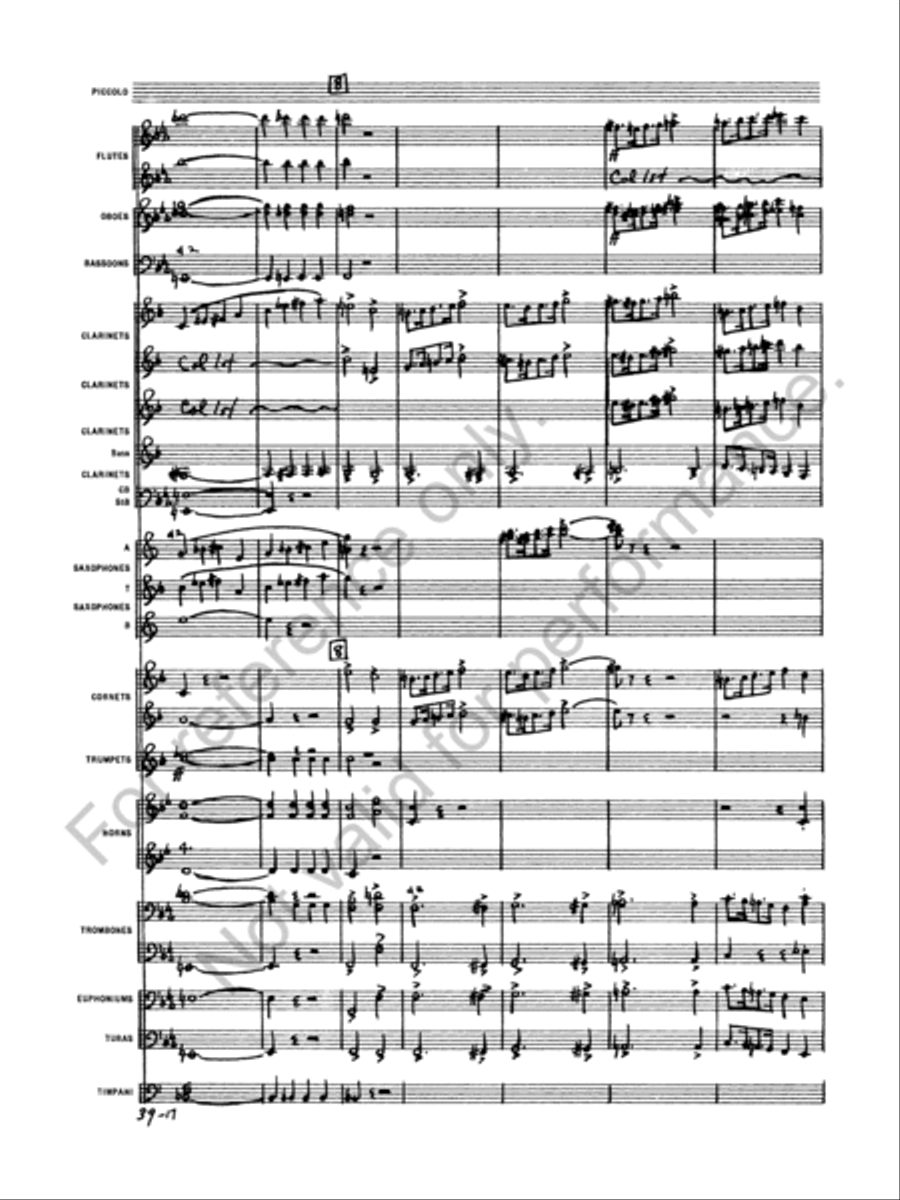 Euryanthe Concert Band scores gallery preview page 19