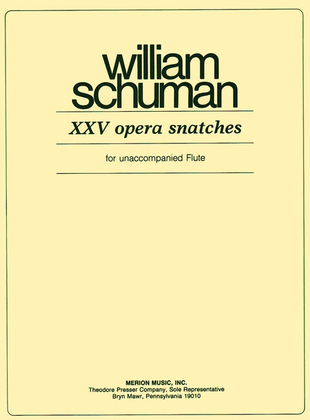 Book cover for XXV Opera Snatches