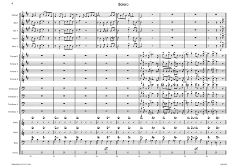 Bolero Big Band scores gallery preview page 5