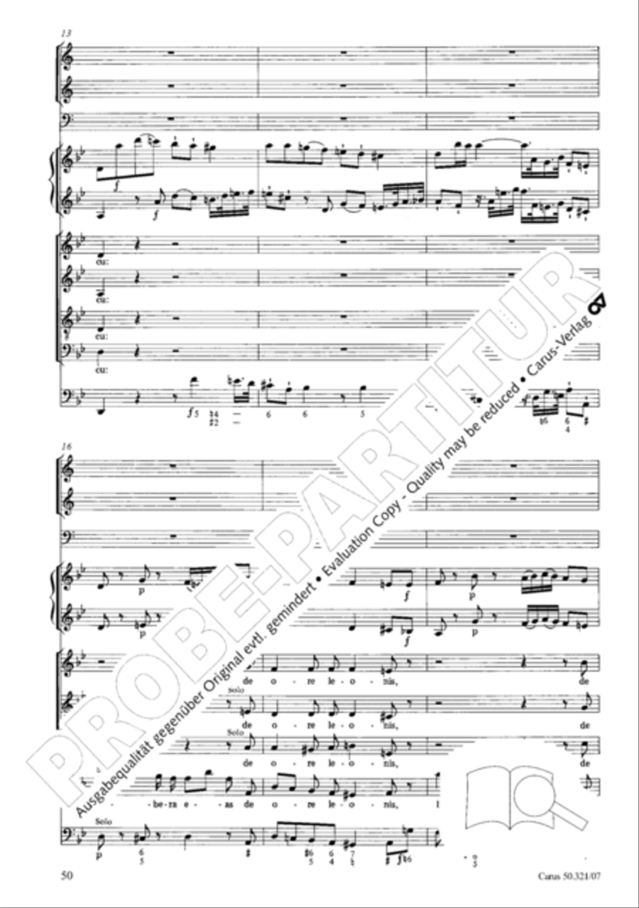 Requiem in C minor 4-Part scores gallery preview page 57