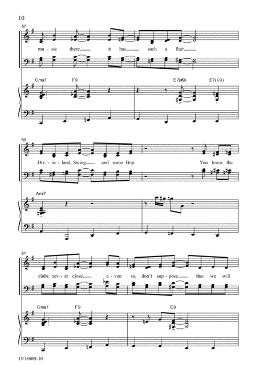 City of Jazz 4-Part scores gallery preview page 10