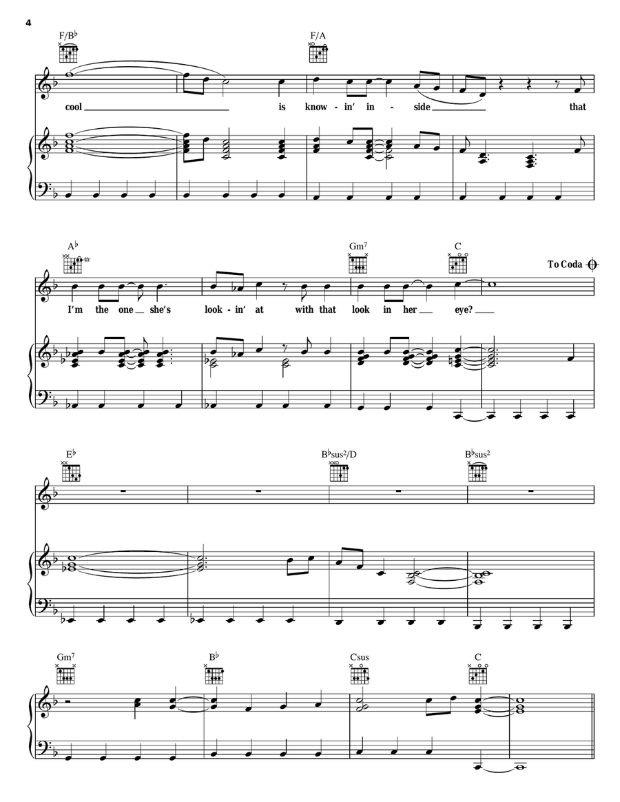 How Cool Is That Piano, Vocal, Guitar scores gallery preview page 4