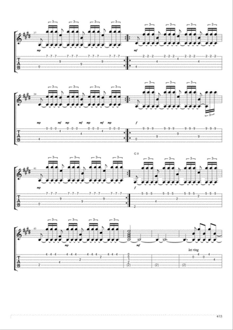 Chico And The Gypsies - Suerte - 13 - Suerte Electric Guitar scores gallery preview page 4