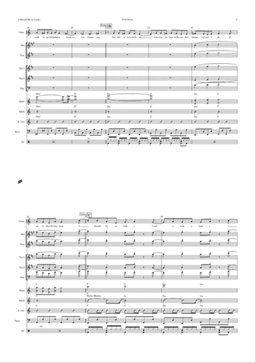 I Should Be So Lucky Alto Saxophone scores gallery preview page 3
