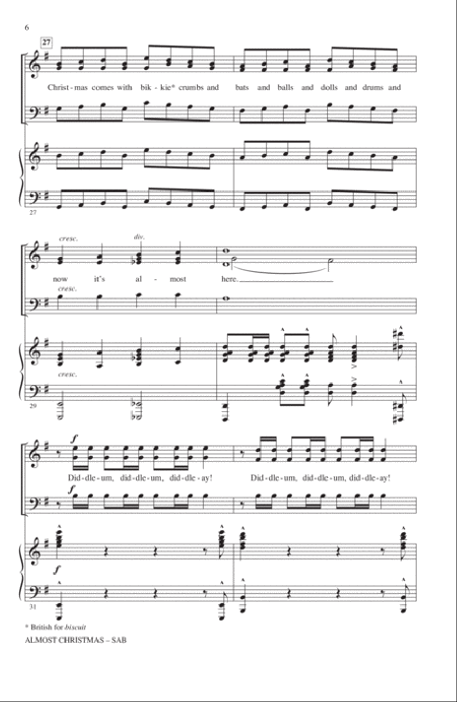 Almost Christmas 3-Part scores gallery preview page 5