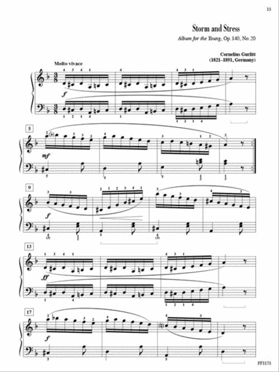 Piano Literature for a Dark and Stormy Night - Vol. 1 Piano Method scores gallery preview page 5