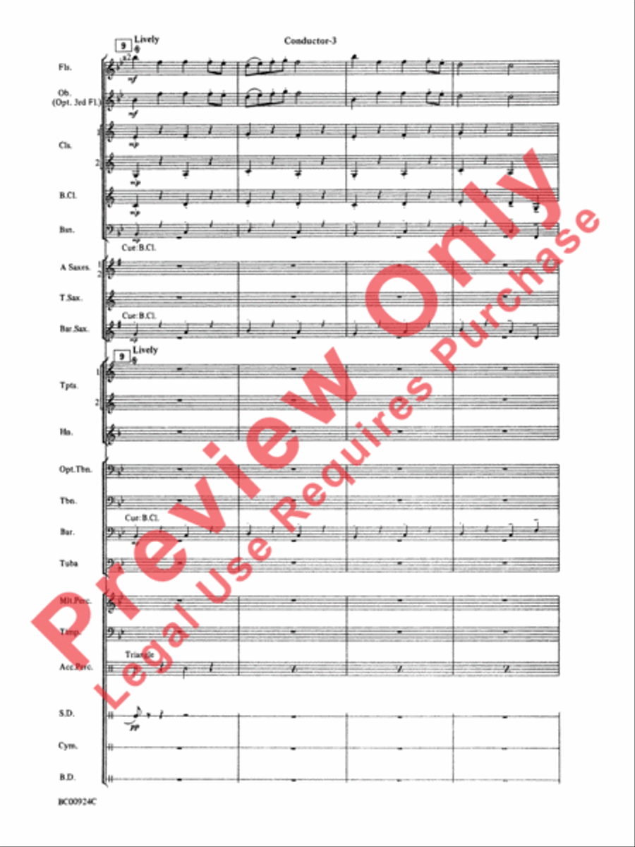 Affirmation Overture Concert Band scores gallery preview page 5