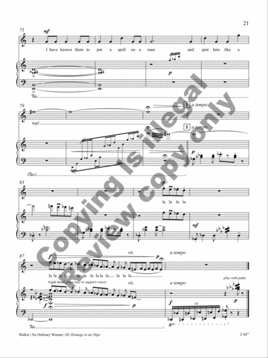 No Ordinary Woman! Soprano Voice scores gallery preview page 36