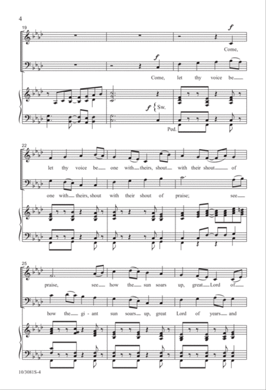 Awake, Awake to Love and Work 2-Part scores gallery preview page 4