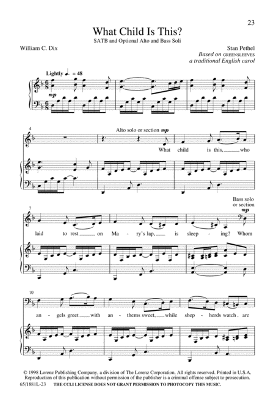 A Very Special Night A Very Special Night Unison Choir scores gallery preview page 25