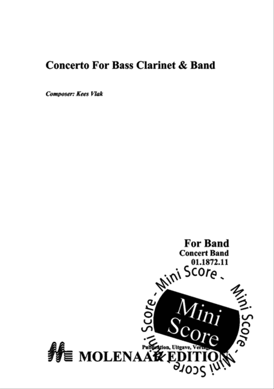 Concerto for Bass Clarinet and Band Concert Band scores gallery preview page 3