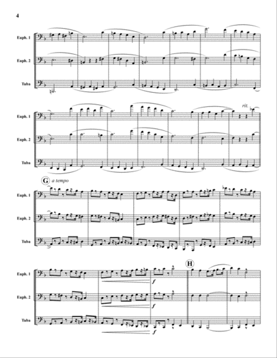 Two Nachtstuck Two Nachtstuck Brass Trio scores gallery preview page 5