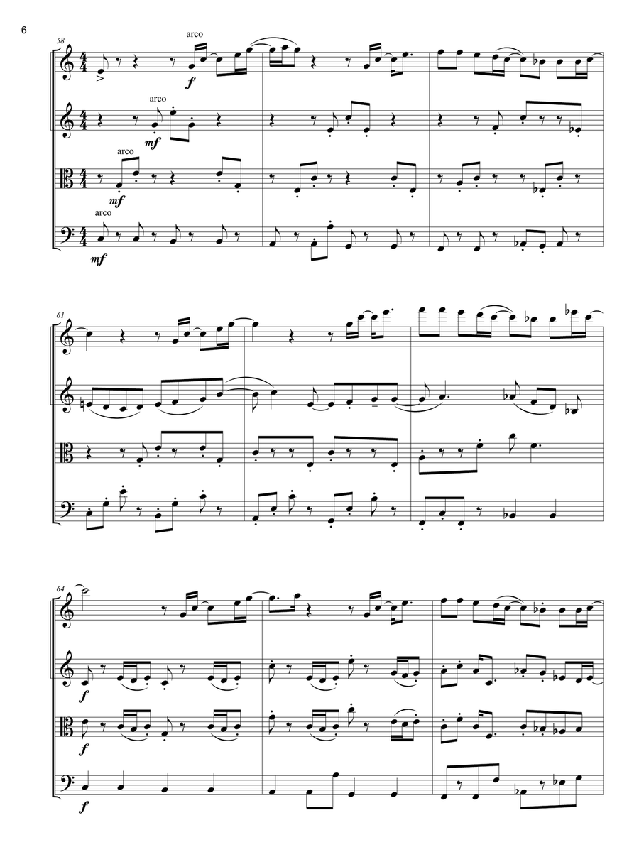 Hello, Goodbye String Quartet scores gallery preview page 6
