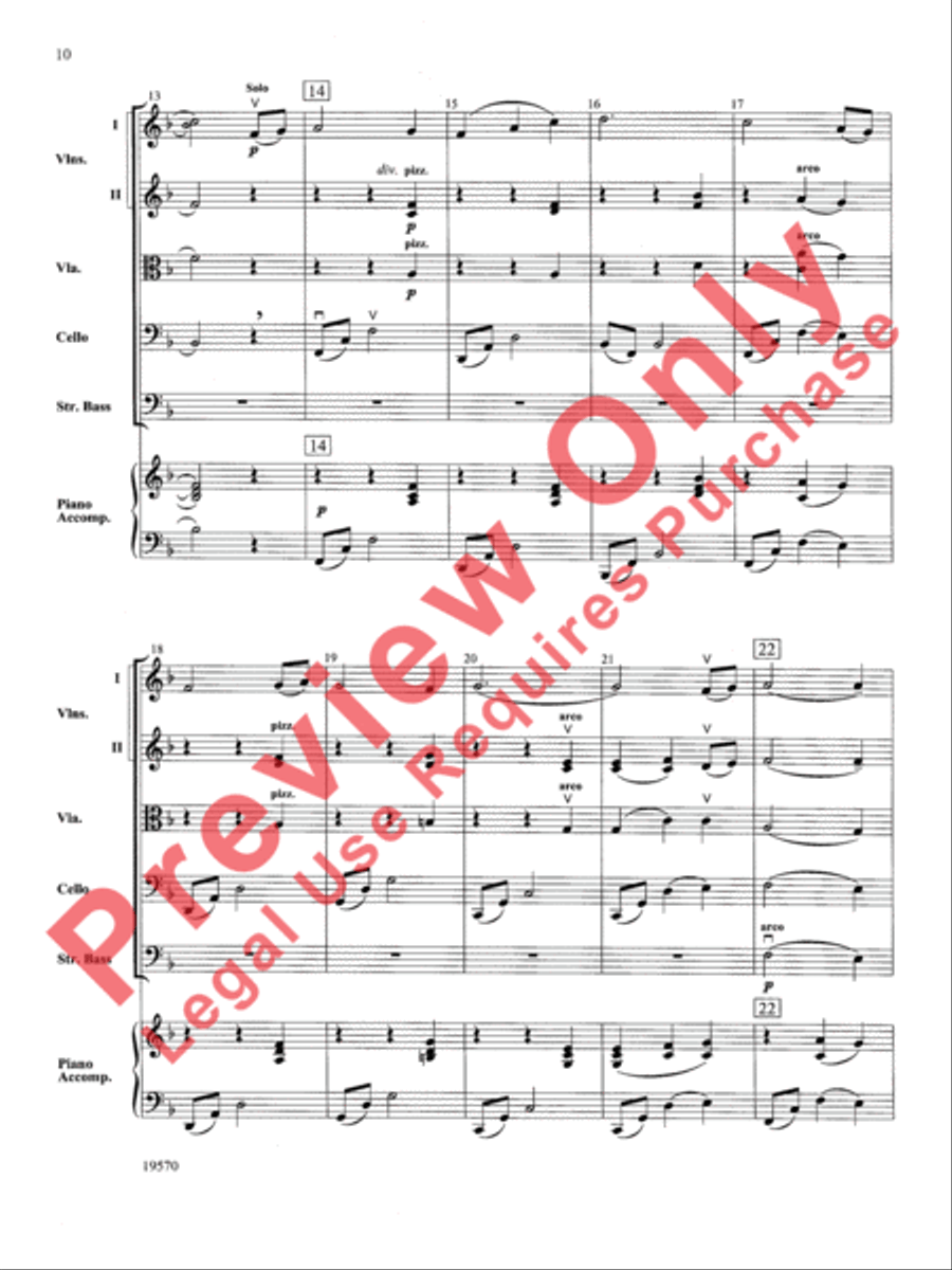 Johnny Appleseed Suite String Orchestra scores gallery preview page 11