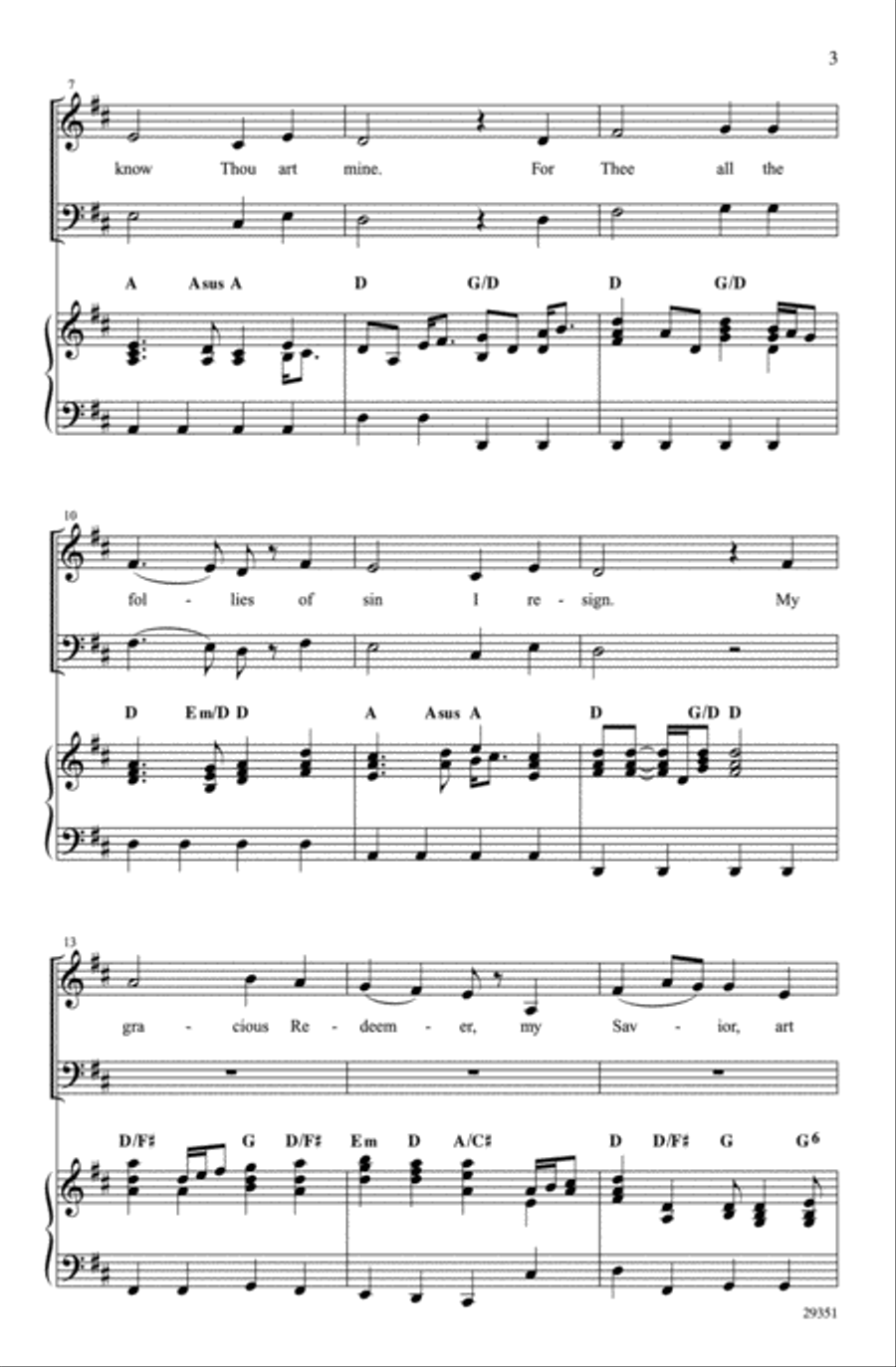 My Jesus, I Love Thee 2-Part scores gallery preview page 3