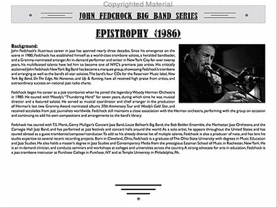 Epistrophy Big Band scores gallery preview page 3