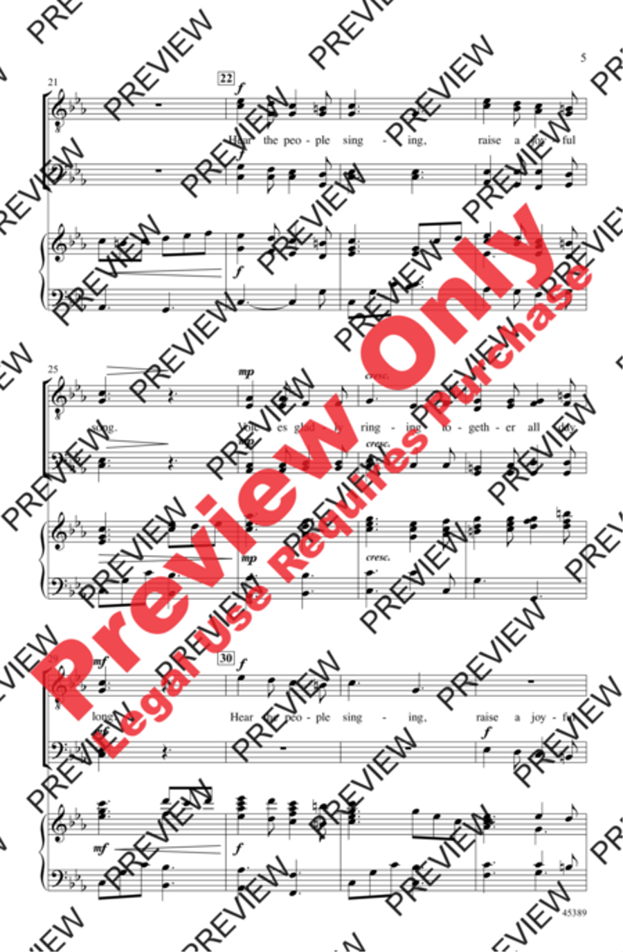 Sing We All Noel! Men's Choir scores gallery preview page 4
