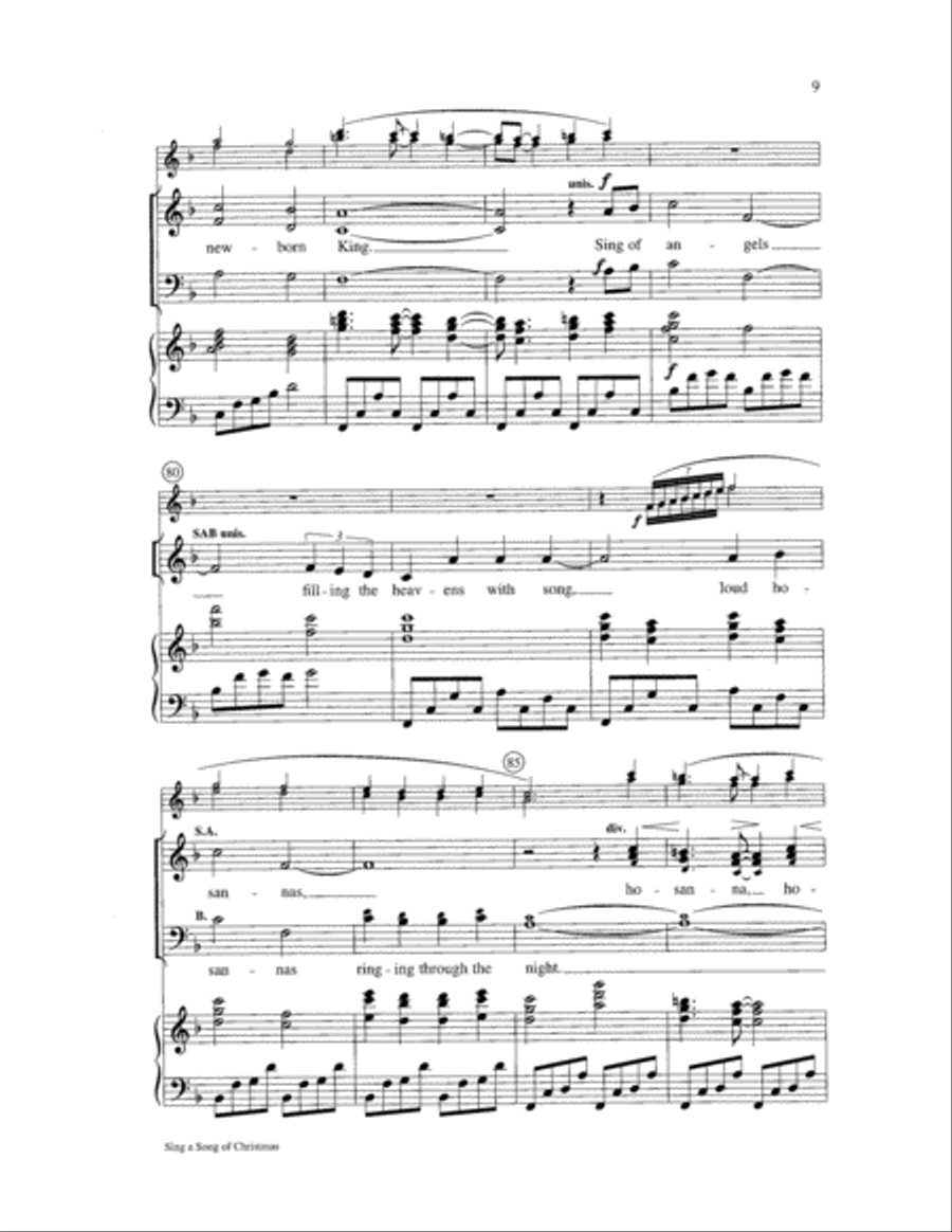 Sing a Song of Christmas 3-Part scores gallery preview page 9