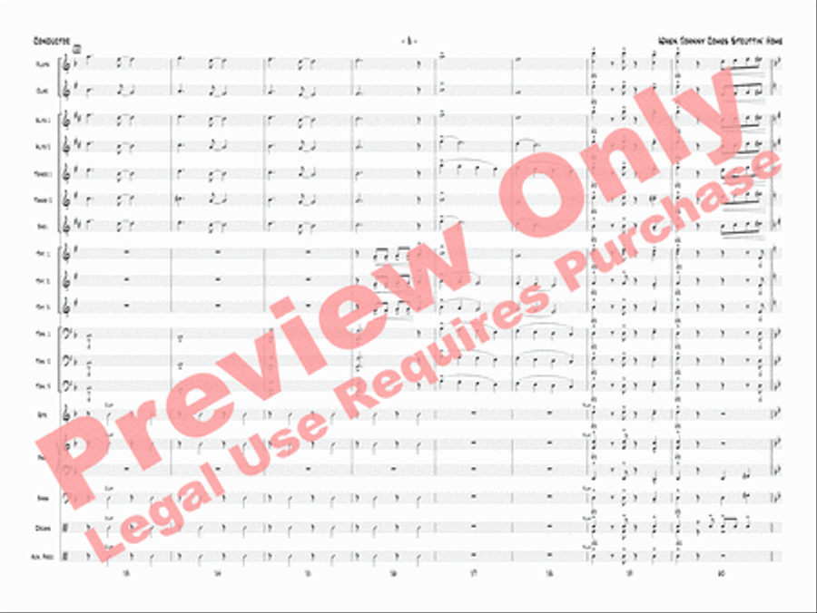 When Johnny Comes Struttin' Home Jazz Ensemble scores gallery preview page 11
