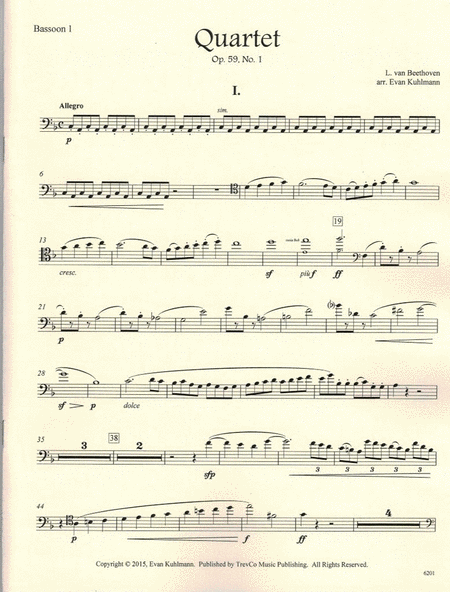 Quartet (movement 1) Op. 59, no. 1