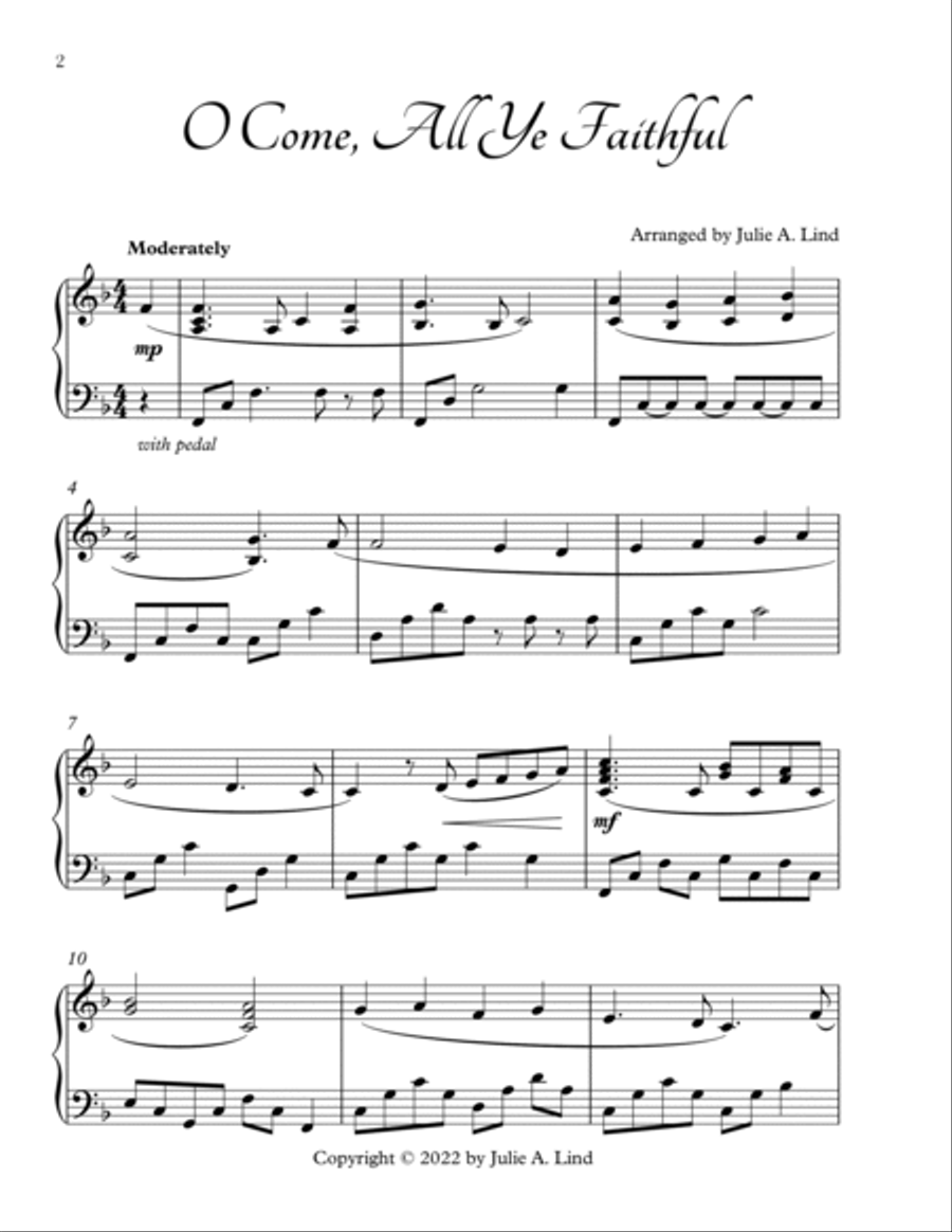A Prelude to Christmas: 18 Intermediate Piano Solos Piano Solo scores gallery preview page 3