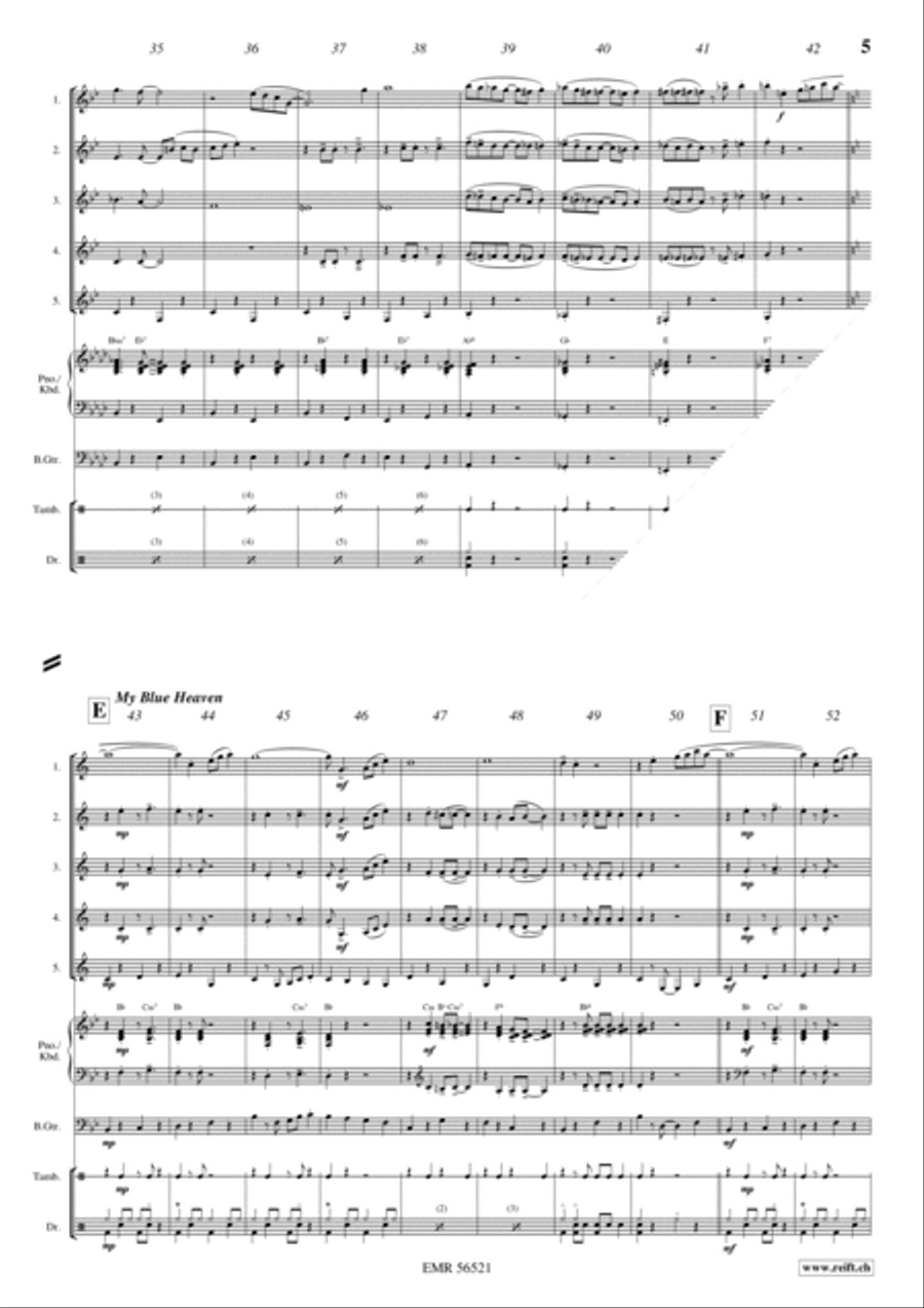Charleston Medley Charleston Medley Clarinet Quintet scores gallery preview page 5