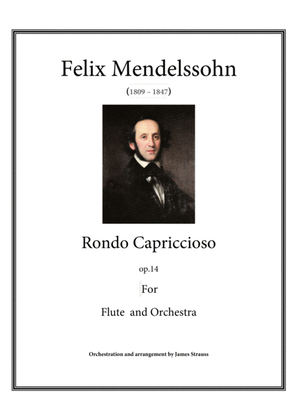 Book cover for Rondo Capriccioso op.14 for flute and Orchestra