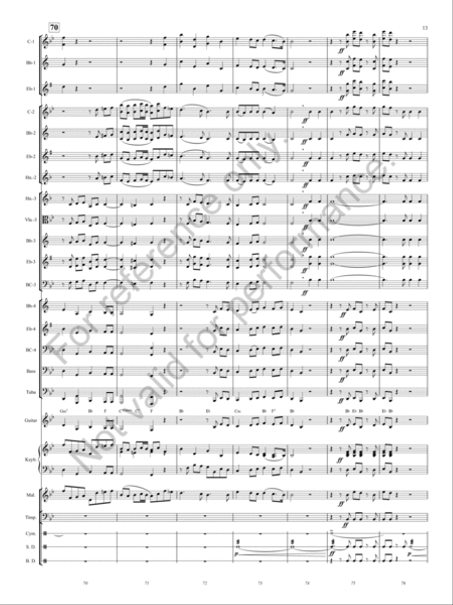 Hallelujah Chorus Concert Band scores gallery preview page 12