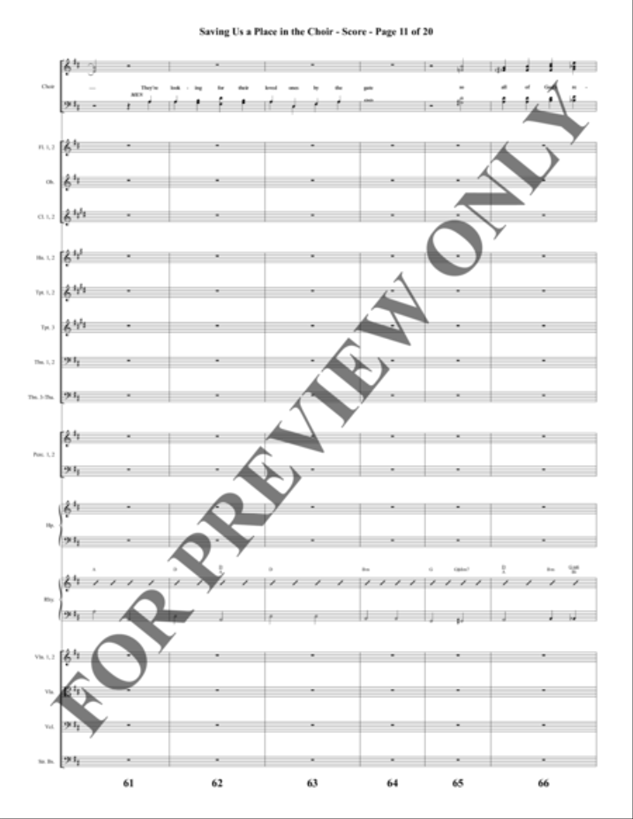 Southern Gospel Songs, Volume 2 - Orchestration Choir scores gallery preview page 12