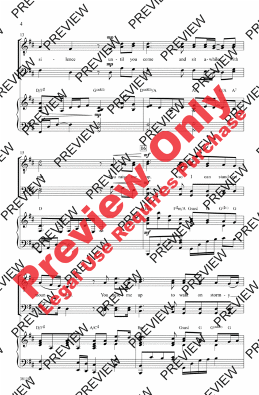 You Raise Me Up You Raise Me Up Men's Choir scores gallery preview page 4