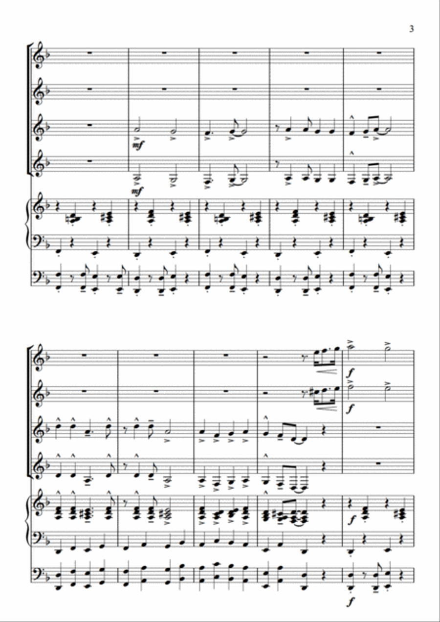 Sing, Sing, Sing, Sing (Ev'rybody Starts To Sing) Sing, Sing, Sing, Sing (Ev'rybody Starts To Sing) Set of Parts scores gallery preview page 5