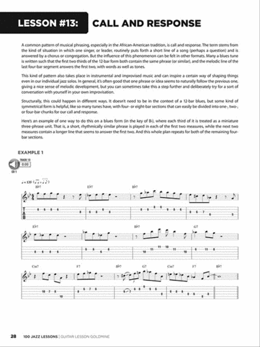 100 Jazz Lessons Electric Guitar scores gallery preview page 6