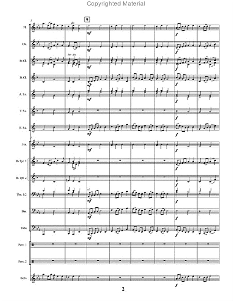 Southern Chorale & March Concert Band scores gallery preview page 3