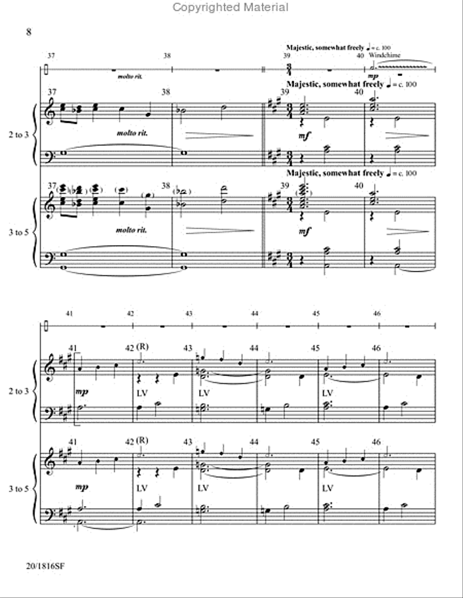 Panorama - Handbell and Percussion Score and Parts Handbell Choir scores gallery preview page 7