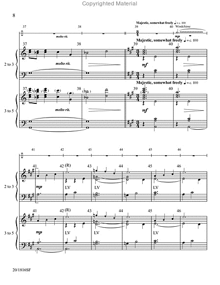 Panorama - Handbell and Percussion Score and Parts image number null