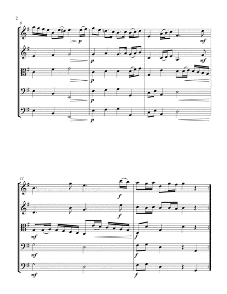 Air String Quartet scores gallery preview page 2