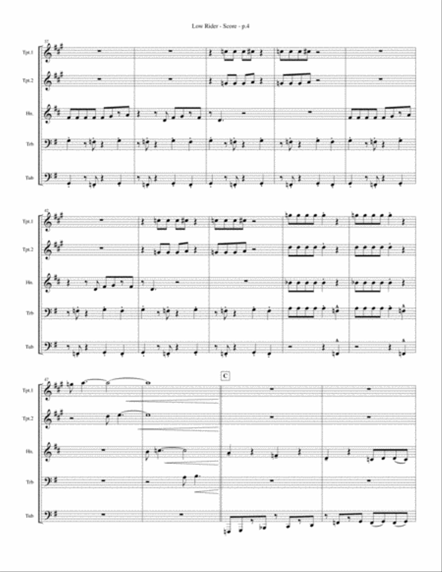 Low Rider Brass Ensemble scores gallery preview page 4