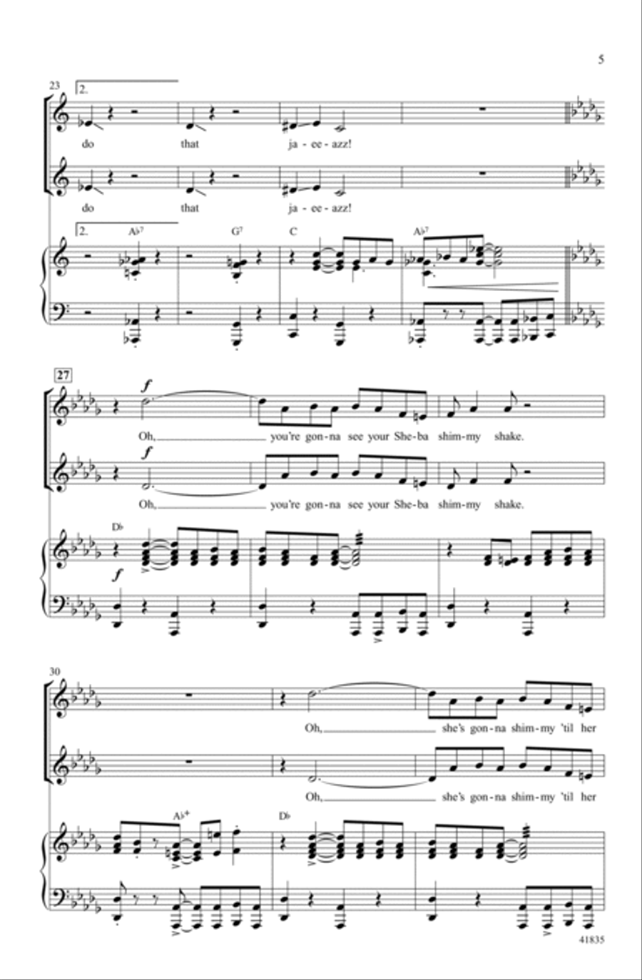 And All That Jazz Choir scores gallery preview page 4