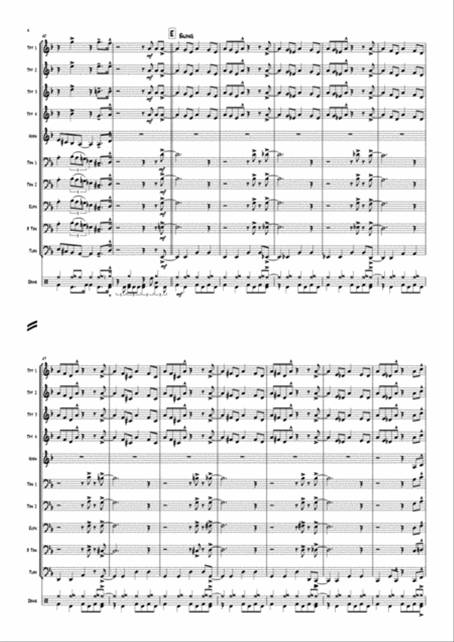 A Night In Tunisia Small Ensemble scores gallery preview page 6