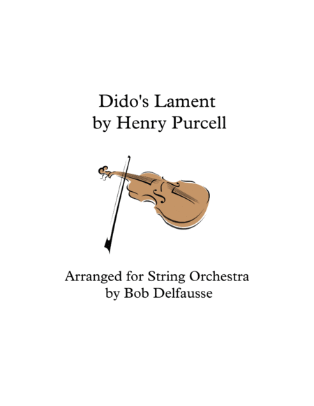 Dido's Lament, by Henry Purcell, for string orchestra image number null